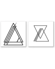 Ready2HangArt Ink Letter Love XIII & XIV Wrapped Canvas Wall Art Set
