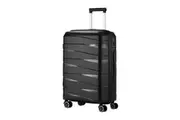 Mazam 28" Luggage Suitcase Trolley Set Travel TSA Lock Storage PP Case Black
