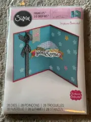 New ~ SIZZIX FRAMELITS 3-D DROP-INS - 560145 - Stephanie Barnard 28 Dies
