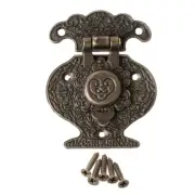 Antique Bronze Hasp for Latch Jewelry Wooden Box Mini Cabinet Buckle Lock Decora