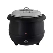 Sunnex 10L Soup Warmer - Black Commercial Sauce Curry Mulled Wine Candle Wax