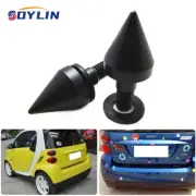 2pcs Black Rear Bumper Protector Spike Guard Protector for Smart Fortwo 07-15 (for: Smart)