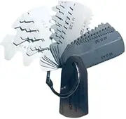 Gear Tooth Profile Pitch Gauge .35 to 4.5 Module 23 Profiles 15 Leafs 14.1/2" PA - Modular