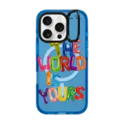 iPhone 16 Pro Impact Ring Stand Case MagSafe Compatible THE WORLD IS YOURS IPHONE CASE BY SUE TSAI