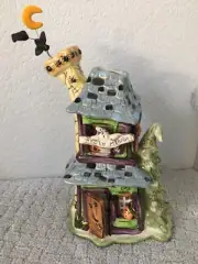 Blue Sky HOWLIN' MANSION Halloween Tea Light Haunted House Heather Goldminc