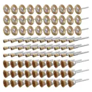 90 Pcs Wire Brushes Set, Brass Wire Wheels Pen Brushes Set Kit Accessories fo...
