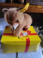 Steiff Vintage Fuzzy Fox 1464/12 NEW WITH BOX
