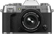 Fujifilm X-T50 Mirrorless Digital Camera, Silver + XC 15-45mm Lens