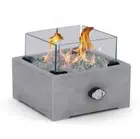 Garden Treasures 10in 10,000-BTU Tabletop Gas Fire Pit Include Clear Glass Beads