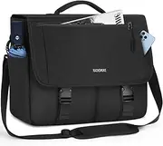 Messenger Bag Men 15.6 Inch Laptop Briefcase Water Resistant Laptop Bag Casual Shoulder Bag for Men Women Lightweight School Computer Bag Office Work Briefcase with Shoulder Strap