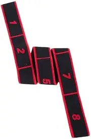 YXTKJ Yoga Stretch Strap,Girl Elastic Latin Dance Multi-Loop Stretch Band,Yoga Pilates Gym Exercise Resistance Bands for Physical Therapy, Pilates, Dance, Fitness