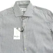 $178 NEW Robert Graham HARRY Striped Dress Shirt Men's 15 38 Gray Purple White