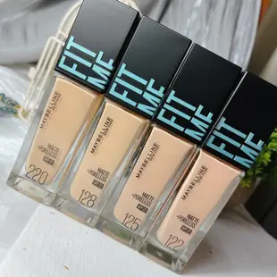 maybelline 媚比琳  FIT ME 反孔特霧 粉底液 122/125/128/220