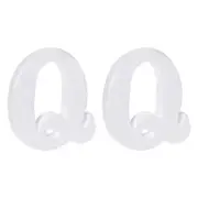 Foam Letters Q Letter EPS White Polystyrene Letter Foam 100mm/4 Inch, Pack of 2