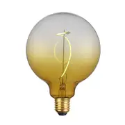 Lumenovo 1W E27 2200K G125 LED Filament Globe Gradient Amber