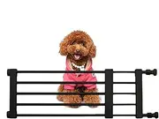 Retractable Punch-frree Pet Fence - Freestanding Dog Barrier, Expandable Indoor Gate | Reusable Puppy Fence for Home, Lightweight and Portable Dog Gate for Bedroom, Living Room, and Stairway Use