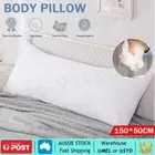 Cotton Pillow Body Pillow Maternity Pregnancy Nursing Support Cotton 150x50cm AU