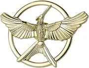[KISS KITTY] The Katniss Everdeen Costume, Mockingjay Pin for Hunger Games Pin,Prop Replica, Strong, Copper, for Hunger Games Movie Enthusiasts