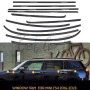 Black Titanium Car Window Weatherstrip Moulding Trim For MINI Cooper F54 4-Door (for: Mini)