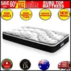 Giselle Bedding KING SINGLE Mattress Bed Size Euro Top Pocket Spring Foam 32CM