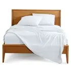 Full White 4 Piece Ultra-Soft Double Brushed Sheet Set by Bare Home