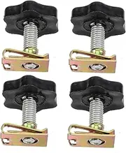 MOLUCKFU 4pcs Vintage Motorcycle Saddlebag Security Screws Theft Side Case Mounting Hardware Compatible with Harley Davidson Easy Installation Polished Finish