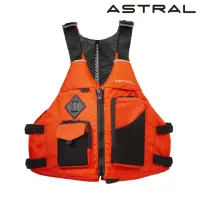 在飛比找momo購物網優惠-【Astral】男款救生衣E-RONNY 黑橘色｜S-XL(