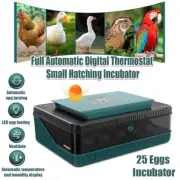Automatic Egg Incubator with LED Display 25-Egg Capacity for Hen Duck Quail