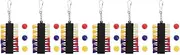 HANABASS 6 Sets Golf Tee Holders Portable Sturdy Metal Hooks Ball Marker for Golf Tours