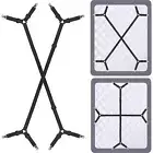 2 Pcs Bed Sheet Holder Straps Adjustable Bed Sheet Fasteners Elastic Bands