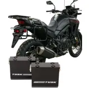 TUSK 1467340195 Aluminum Panniers with Pannier Racks V2 Medium Black