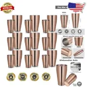 Professional Bartending Tools - Copper 10-Piece Cocktail Shaker Set (Leak-Proof)
