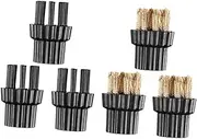 Zerodeko Steam Mop Brush Accessories Replacement Parts 6pcs Cleaning Brush Heads for Steam Cleaning Machine