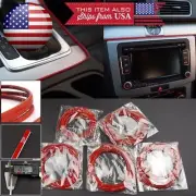 5 x 9' Red Molding Stripe Trim Line For Mini Rover Console Dashboard Grille (for: Mini)