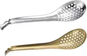 MAGICLULU Stainless Steel Colander Spoon Set Food Strainer Ladle 304 Steel Easy Clean Family Cookware