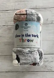 Comfort Bay Throw Blanket For Kids Gray Sports Glow-In-The-Dark 40“ X 50“￼