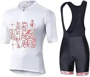 [UGLY FROG] Bike Wear Cycling Jersey Mens Short Sleeve Set Breathable Quick Dry Bike Shirt bib Shorts Cycling Suits Classic Cycling Clothing