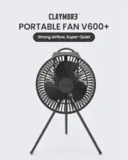 Claymore Portable Fan V600+ (Warm Gray) - Portable Fan with Airflow for Outdoor