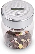 Living Today Digital Coin Bank, Digital Coin Counting Bank with LCD Counter, Piggy Bank for Boys and Girls, Large Capacity Coin Bank Money Jar for Adults, Designed for All AU Coins (1 Pack)