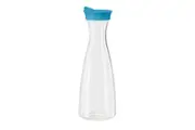Oggi 1.6L Juice Carafe Plastic Pitcher Water Container Jug w Flip Open Aqua Lid