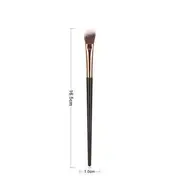 Violeta - Makeup Brush / Dual Head Makeup Brush (various designs) 09 - 1 Pc - Nose Contour Brush - Brown & Gold & Black - One Size