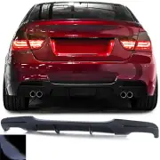 For 3er BMW E90 E91 2005-2012 With M-PACKET Rear Diffuser Black Gloss