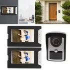 (UK Plug)Video Intercom Doorbell Smart Dual Monitor Electronic Doorbell 16 A HB0