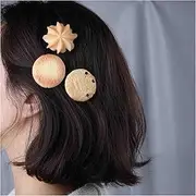 [Vacaonio] 3 Pcs Cute Cartoon Cookies Hairclip Barrette Fake Cookies Pattern Side Hair Clip Funny Food Cookies Cartoon Hair Barrette Clip Cookies Shaped Decorative Hair Accessories for Women Headdress