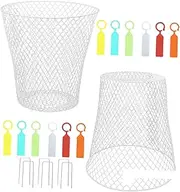 iplusmile Seedling Protective Cover 2 Sets of Iron Garden Cover Plant Cages for Outdoor Plants