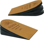 SIIHEA Adjustable Heel Lifts for Shoes 1/4 Height Increase Insoles Pack of 2 New