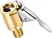 Brass Locking Tire Air Chuck, Tire Inflator Hose Adapter for Twist on Connection