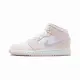 【NIKE 耐吉】休閒鞋 Air Jordan 1 Mid GS 大童 女鞋 粉白 AJ1 喬丹 一代 FD8780-601