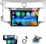 [8 CORE 6G+128G] for Toyota Avalon 2006-2010 Car Radio with Wireless Carplay/Android Auto, 9 Inch Android 13 IPS Touch Screen Car Stereo, Bluetooth, GPS, WiFi, SWC, DSP + Backup Camera