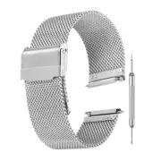 Mesh Watch Bands for Men,Metal Mesh Watch Strap with Tools(22mm, Silver)